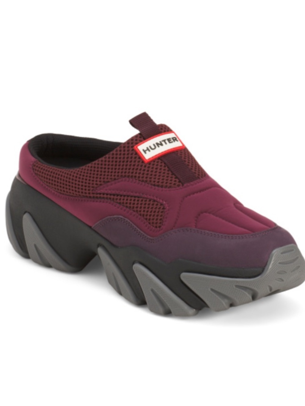 Hunter Slip-On Chunky Sneaker —Dark Red